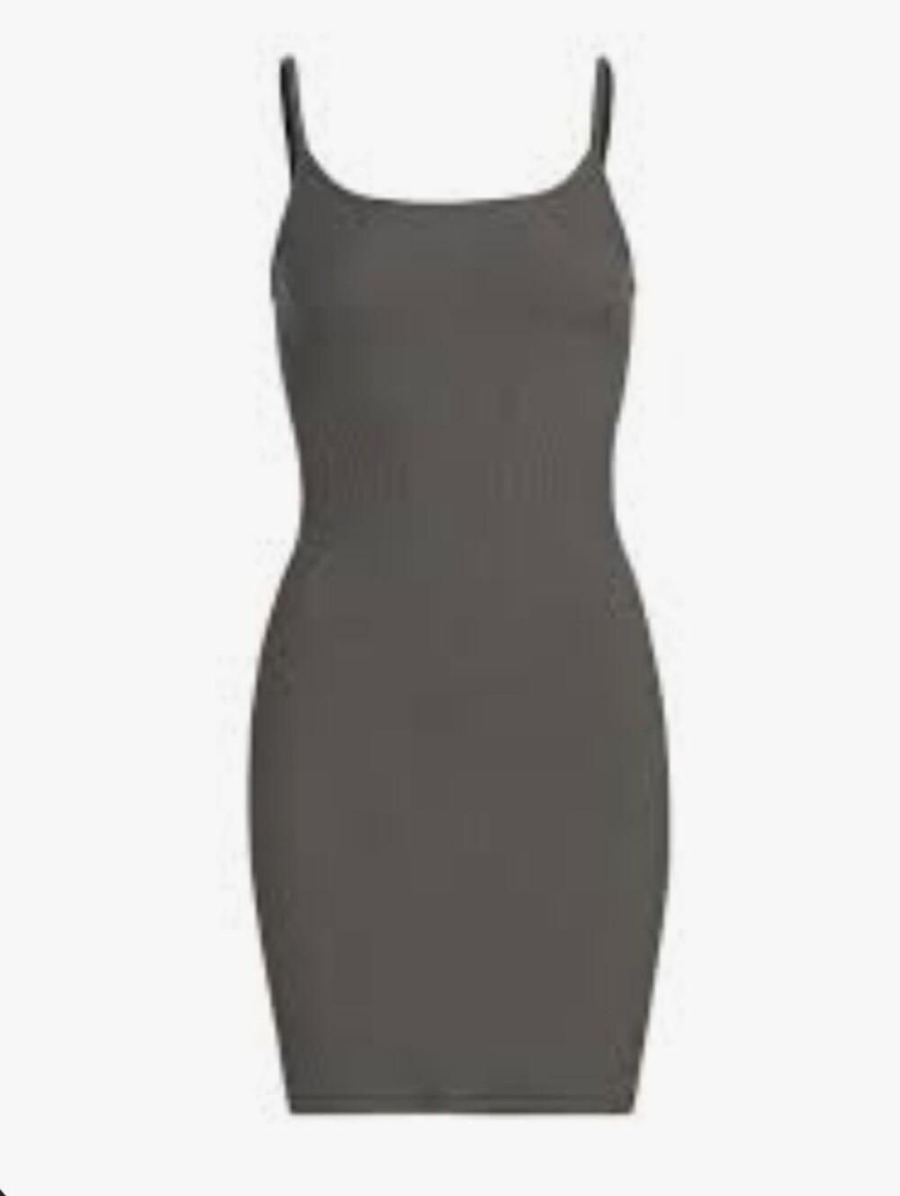 Skims Soft Lounge Mini Slip Dress-Gunmetal